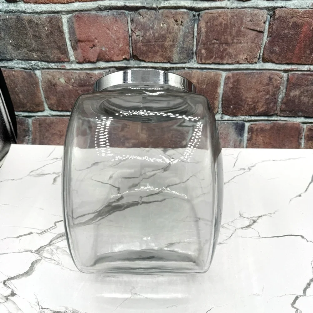 Vintage‎ Glass Penny Candy Slant Counter Jar General Store Jar 1 Gallon Canister